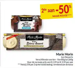 Intermarché Marie Morin Les Desserts aanbieding