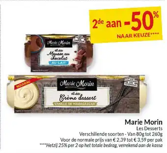 Intermarché Marie Morin Les Desserts aanbieding