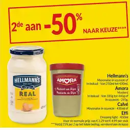 Intermarché Hellmann's, Amora, Calvé en Effi aanbieding