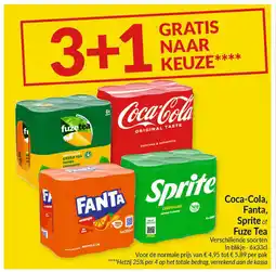 Intermarché Coca-Cola, Fanta, Sprite of Fuze Tea aanbieding