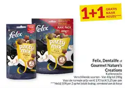 Intermarché Felix, Dentalife of Gourmet Nature's Creations aanbieding