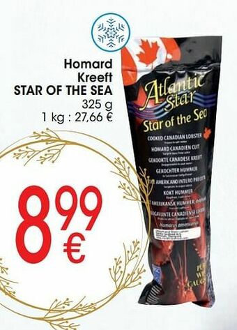 Cora Homard kreeft star of the sea aanbieding