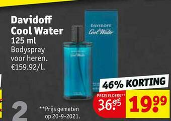 Kruidvat Davidoff Cool Water aanbieding