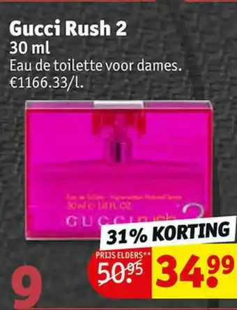Kruidvat Gucci Rush 2 aanbieding