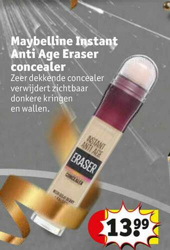 Kruidvat Maybelline Instant Anti Age Eraser Concealer aanbieding