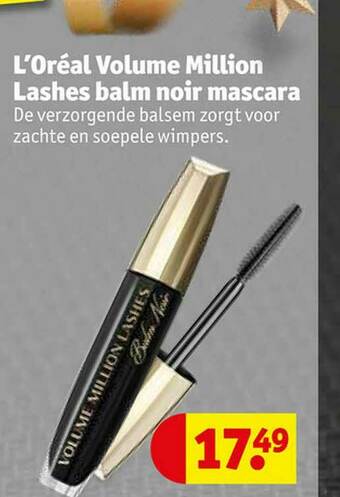 Kruidvat L'oréal Volume Million Lashes Balm Noir Mascara aanbieding