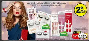 Kruidvat Impress Color Kunstnagel & Kiss So Wispy Kunstwimpers aanbieding