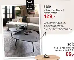 Stevens Meubel Salontafel Dorval aanbieding