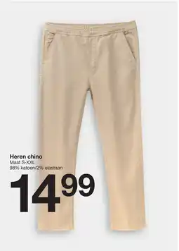 Zeeman Heren chino aanbieding