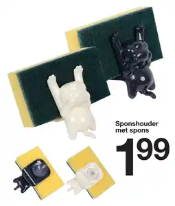 Zeeman Sponshouder met spons aanbieding