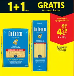 Cora De Cecco Deegwaren aanbieding