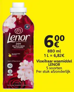 Cora Lenor Vloeibaar Wasmiddel aanbieding