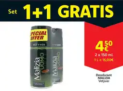 Cora Deodorant Malizia Vetyver aanbieding