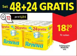 Cora Toiletpapier Renova aanbieding
