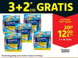 Cora Tampax Tampons aanbieding