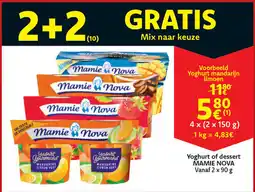 Cora Yoghurt of Dessert Mamie Nova aanbieding