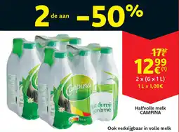 Cora Campina Halfvolle melk aanbieding