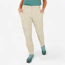 Decathlon Afritsbroek voor bergwandelen dames MH500 beige aanbieding