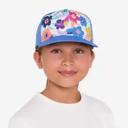 Decathlon Trucker pet voor surfen kinderen Azalea blauw aanbieding