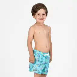 Decathlon Boardshort jongens 100 Palm turquoise aanbieding