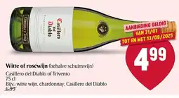 Delhaize Casillero del Diablo of Trivento Witte of roséwijn aanbieding