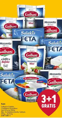 Delhaize Galbani of Salakis Kaas aanbieding