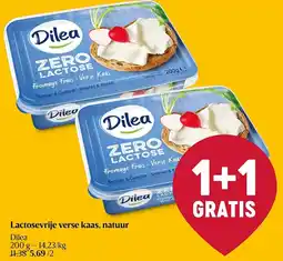 Delhaize Dilea Lactosevrije verse kaas, natuur aanbieding