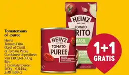 Delhaize Heinz Tomatensaus of Puree aanbieding