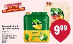 Delhaize Fuze Tea Bruisende drank op basis van thee aanbieding