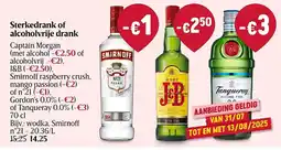Delhaize sSterkedrank of alcoholvrije drank aanbieding