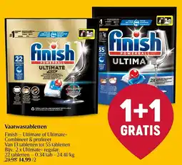 Delhaize Finish Vaatwastabletten aanbieding