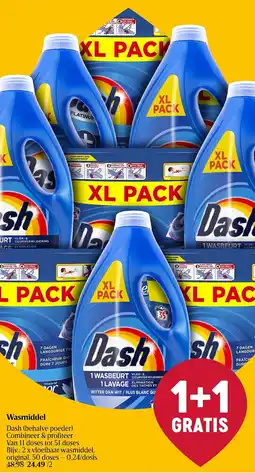 Delhaize Dash Wasmiddel aanbieding