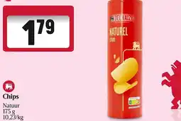 Delhaize Chips Natuur aanbieding