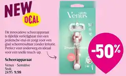 Delhaize Venus Sensitive Scheerapparaat aanbieding