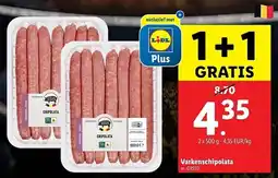 Lidl Varkenschipolata aanbieding