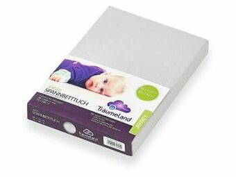 Lidl Träumeland Jersey hoeslaken voor baby’s, 60-70 x 120-140 cm (lichtgrijs) aanbieding