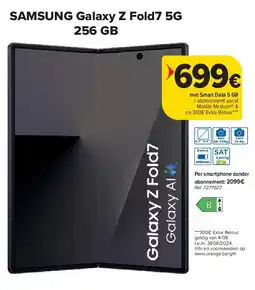 Carrefour SAMSUNG Galaxy Z Fold7 5G 256 GB aanbieding