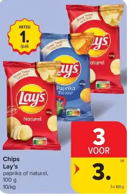 Carrefour Chips Lay’s aanbieding