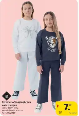 Carrefour Sweater of joggingbroek voor meisjes aanbieding