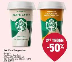 Delhaize IJskoffie of Frappuccino aanbieding