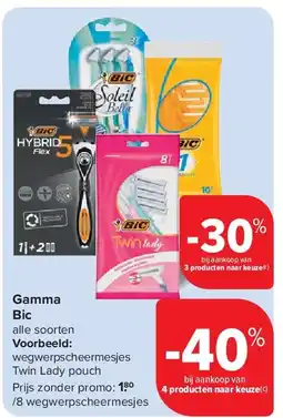 Carrefour Gamma Bic aanbieding