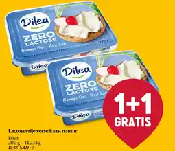 Delhaize Lactosevrije verse kaas, natuur aanbieding
