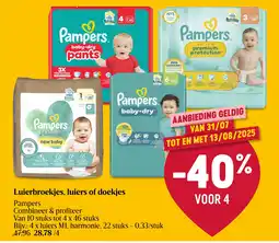 Delhaize Luierbroekjes, luiers of doekjes aanbieding