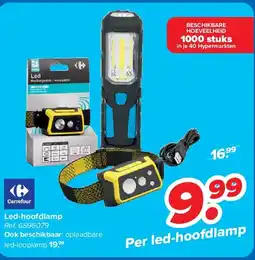 Carrefour Led-hoofdlamp aanbieding