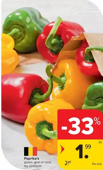 Carrefour Paprika’s aanbieding