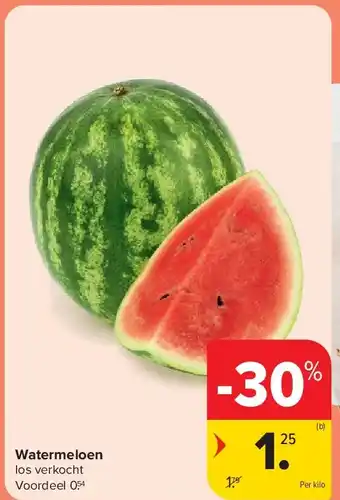 Carrefour Watermeloen aanbieding