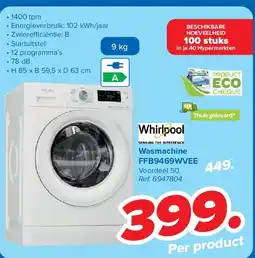 Carrefour Wasmachine FFB9469WVEE aanbieding