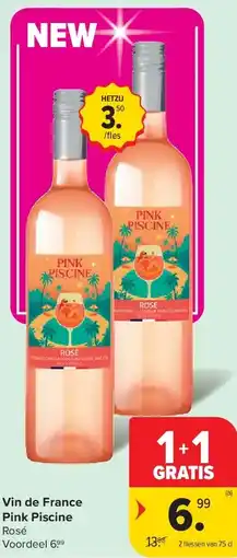 Carrefour Vin de France Pink Piscine aanbieding