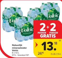 Carrefour Natuurlijk mineraalwater Volvic aanbieding