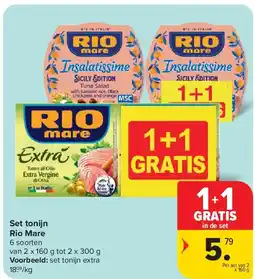 Carrefour Set tonijn Rio Mare aanbieding